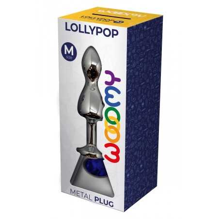 Plug bijou Lollypop bleu M - Wooomy