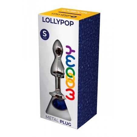 Plug bijou Lollypop bleu S - Wooomy