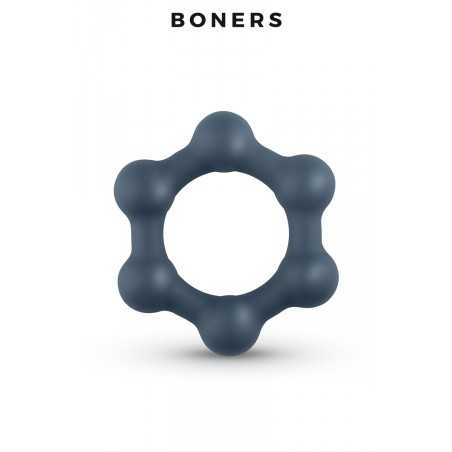 Cockring Hexagonal avec billes en acier - Boners