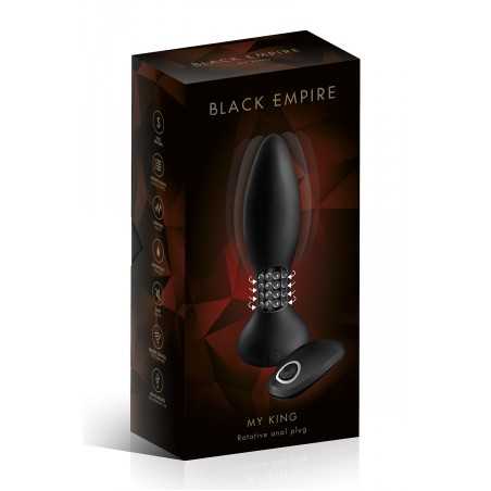 Plug anal à billes rotatives télécommandé - Black Empire