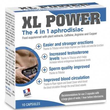 XL POWER APHRODISIAQUE ET ÉRECTION CAPSULES 10 CAP