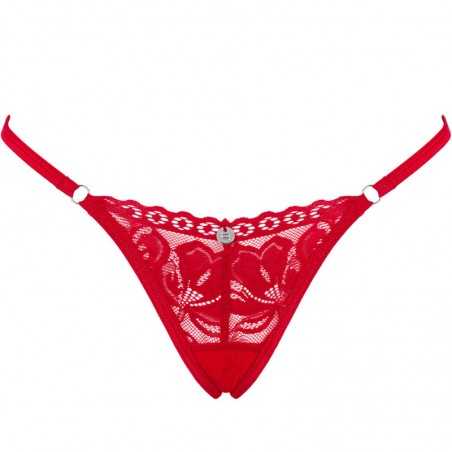 OBSESSIVE - LACELOVE STRING ROUGE XS/S
