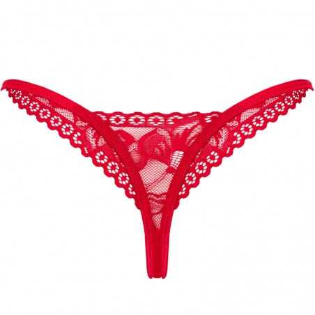 OBSESSIVE - LACELOVE STRING ROUGE M/L