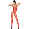 PASSION WOMAN BS034 BODYSTOCKING ROUGE TAILLE UNIQUE