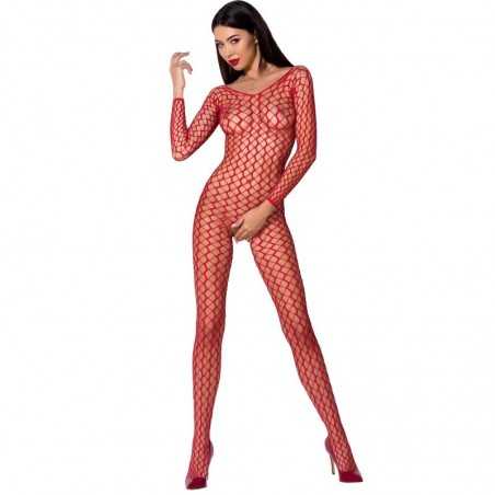 BODYSTOCKING PASSION WOMAN BS068 - ROUGE TAILLE UNIQUE