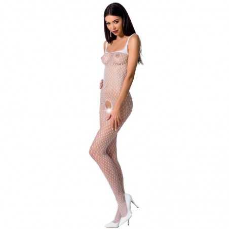 BODYSTOCKING PASSION WOMAN BS071 - BLANC TAILLE UNIQUE