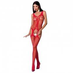 BODYSTOCKING PASSION WOMAN BS072 - ROUGE TAILLE UNIQUE