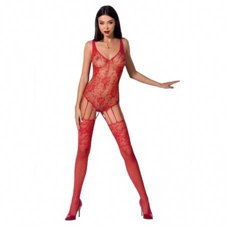 BODYSTOCKING PASSION WOMAN BS074 - ROUGE TAILLE UNIQUE