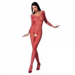 BODYSTOCING PASSION WOMAN BS077 - ROUGE TAILLE UNIQUE