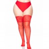 LEG AVENUE STAY UPS SHEER THIGH UP TAILLE UNIQUE PLUS TAILLE