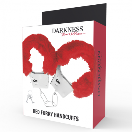 DARKNESS - MENOTTES PLEASURE FURRY ROUGE