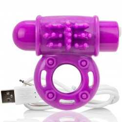 SCREAMING O BAGUE RECHARGEABLE VIBRANTE O WOW VIOLET