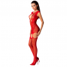 BODYSTOCKING PASSION WOMAN BS082 - ROUGE TAILLE UNIQUE