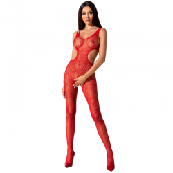 BODYSTOCKING PASSION WOMAN BS085 - TAILLE UNIQUE ROUGE
