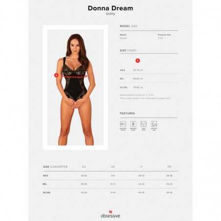 OBSESSIVE - DONNA DREAM TEDDY SANS FROID XS/S