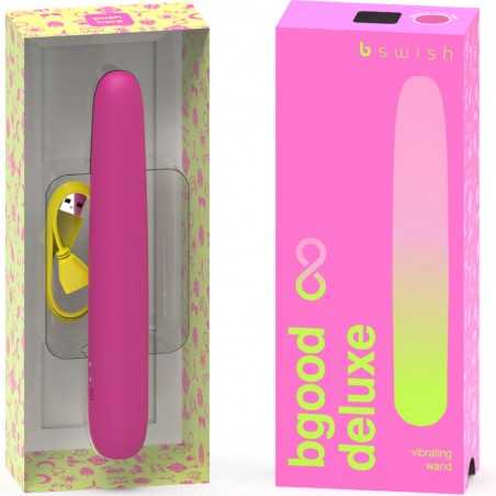 B SWISH - BGOOD INFINITE DELUXE SILICONE RECHARGEABLE VIBROMASSEUR ROSE