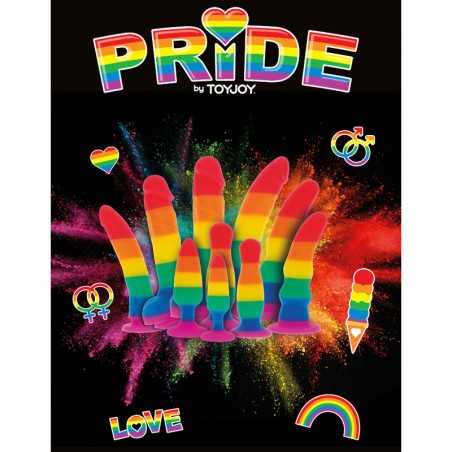 PRIDE - GODEMICHET DRAPEAU LGBT 15 CM