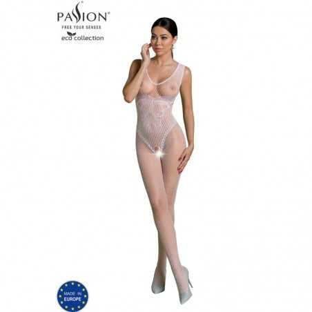 PASSION - ECO COLLECTION BODYSTOCKING ECO BS003 BLANC