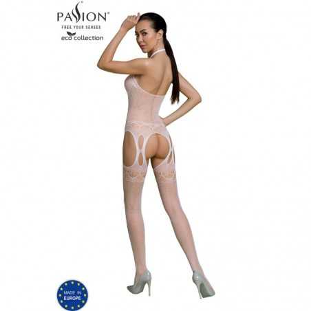 PASSION - BODYSTOCKING ECO COLLECTION ECO BS006 BLANC
