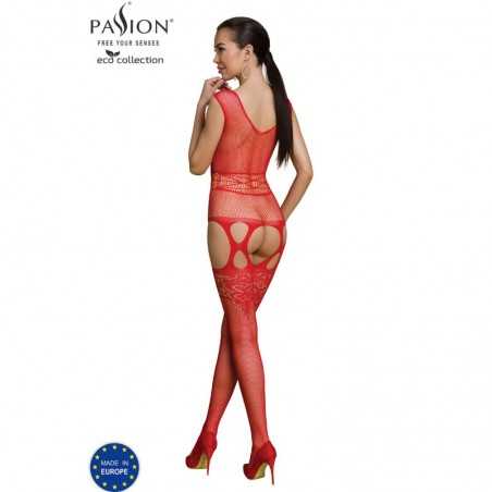 PASSION - BODYSTOCKING ECO COLLECTION ECO BS014 ROUGE
