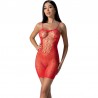 PASSION - BS096 BODYSTOCKING ROUGE TAILLE UNIQUE