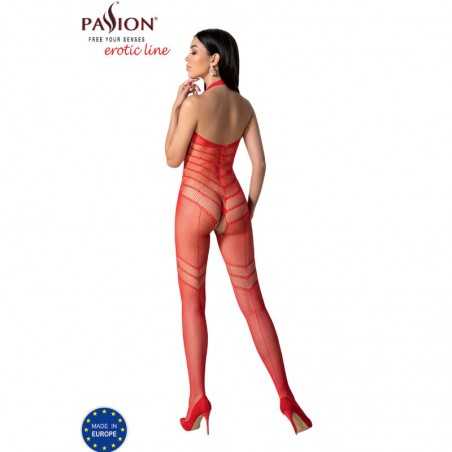 PASSION - BS100 BODYSTOCKING ROUGE TAILLE UNIQUE
