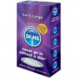 SKINS - CONDOM EXTRA LARGE 12 PACK