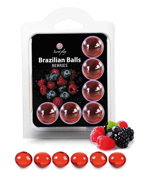 6 Brazilian Balls "Fruits des bois" 3386-5