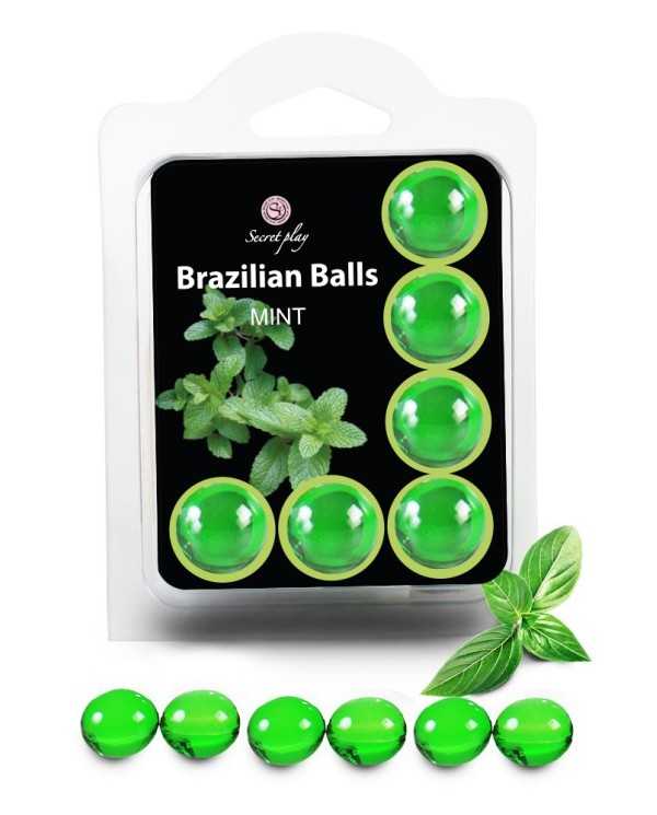 6 Brazilian Balls "Menthe" 3386-8