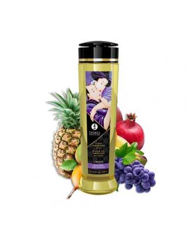 Huile de massage érotique - Libido - Fruits exotiques - 240 ml