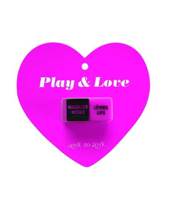 Dés Play et love - Rose et Noir