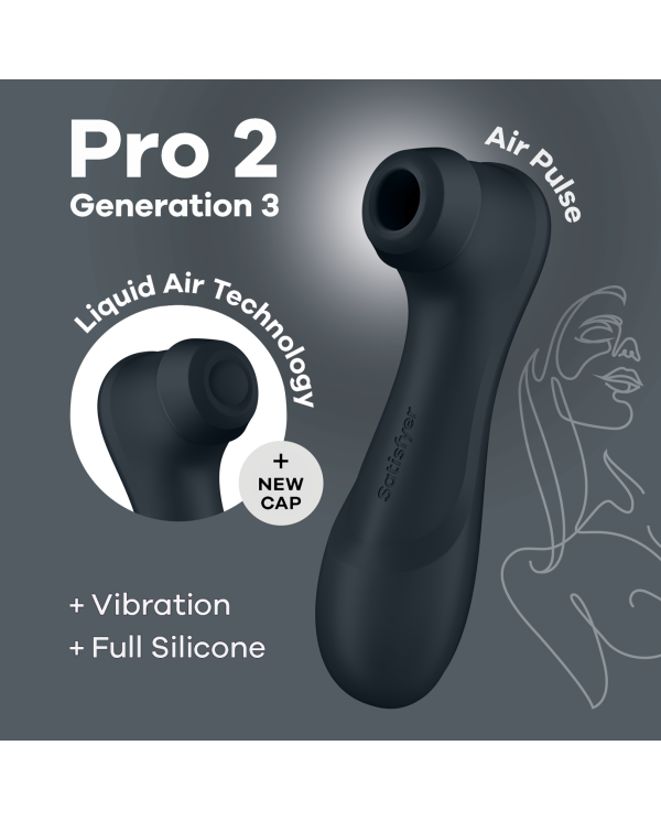 Pro 2 Génération 3 Air pulse - Noir Satisfyer